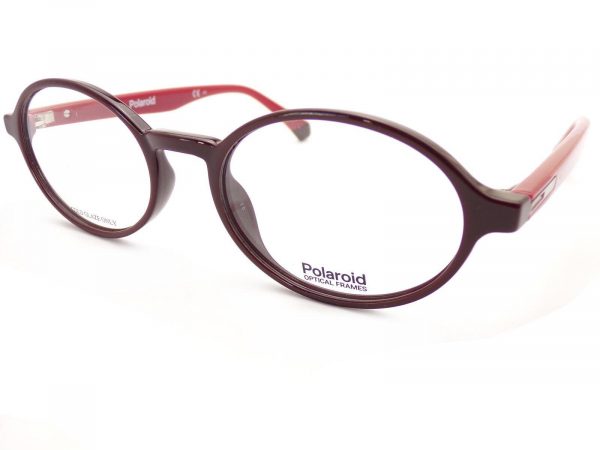 Polaroid Reading Glasses Deep Burgundy with Red PLD D409 C9A