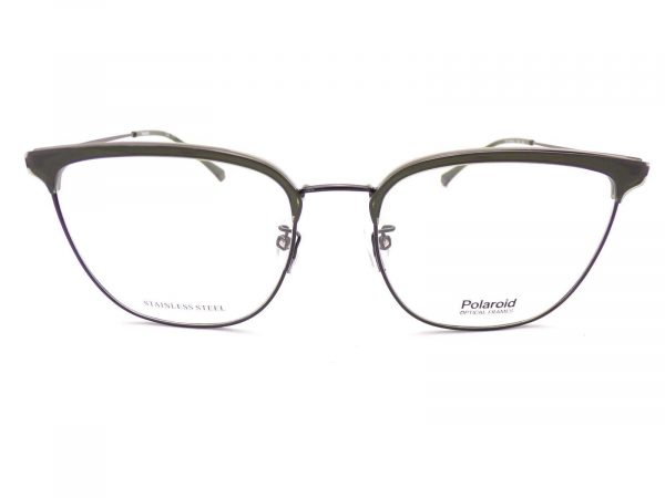 Polaroid Reading Glasses  Dark Khaki Green with Black PLD D399 1ED - Image 3