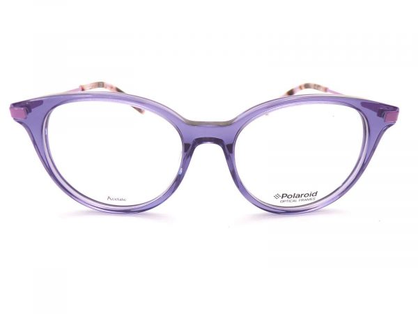 Polaroid Reading Glasses Crystal Violet and Purple 49mm PLD D 352 B3V - Image 3