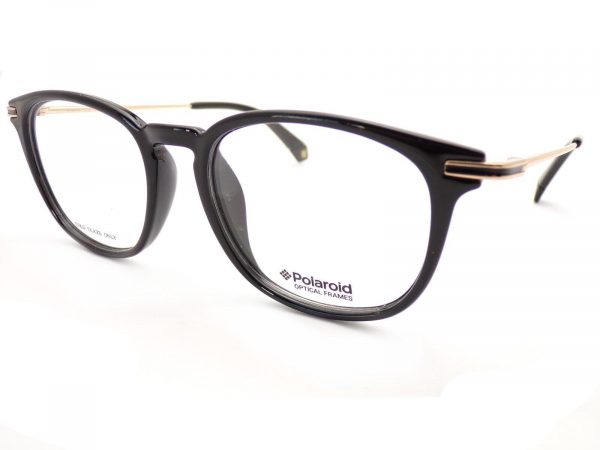 Polaroid Reading Glasses Shiny Black with Gold PLD D363 2M2