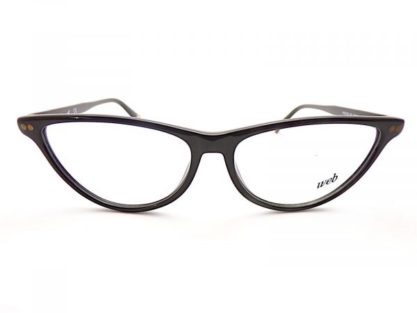 Web Reading Glasses Shiny Black 55mm WE5305 001 - Image 3