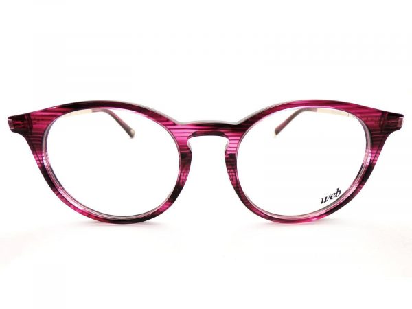 Web Reading Glasses Lined Crystal Purple with Gold Arms WE5240 083 - Image 3
