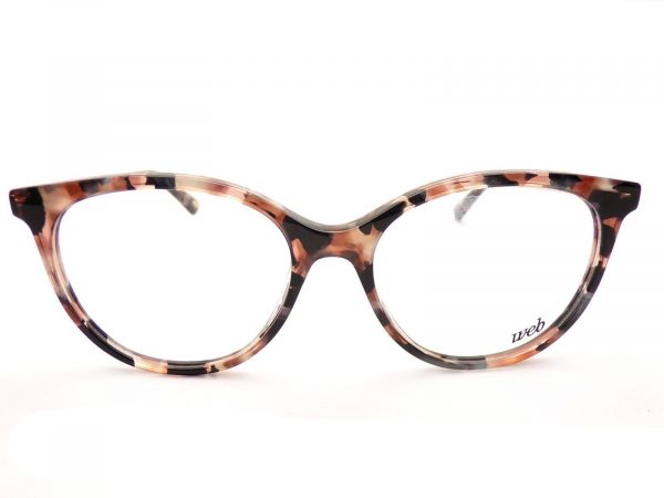 Web Reading Glasses Brown Black Havana with Rose Gold WE5238 074 - Image 3