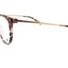 Web Reading Glasses Brown Black Havana with Rose Gold WE5238 074 - Image 2