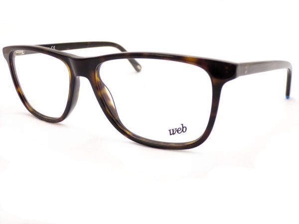 Web Reading Glasses from +0.25 to +3.50 Dark Shiny Brown Havana 54mm WE5224 052