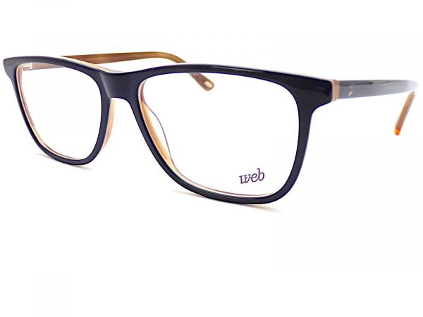 Web Reading Glasses Dark Blue over Brown 54mm WE5224 092