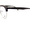 Web Reading Glasses Black with Silver Chrome Round WE5225 014 - Image 2