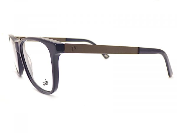 Web Reading Glasses Dark Blue with Matte Brown Arms WE5218 090 - Image 2