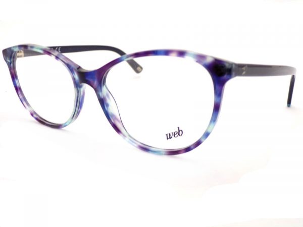 Web Reading Glasses Purple Blue Havana 54mm WE5214 A55