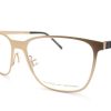 Porsche Design Reading Glasses 55mm Satin Gold with Black P8275 B