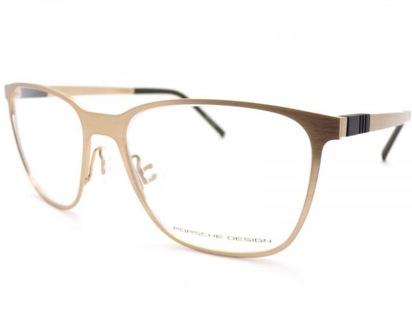 Porsche Design Reading Glasses 55mm Satin Gold with Black P8275 B
