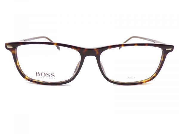 Hugo Boss Reading Glasses Brown Havana with Matte Silver 1229 086 - Image 3