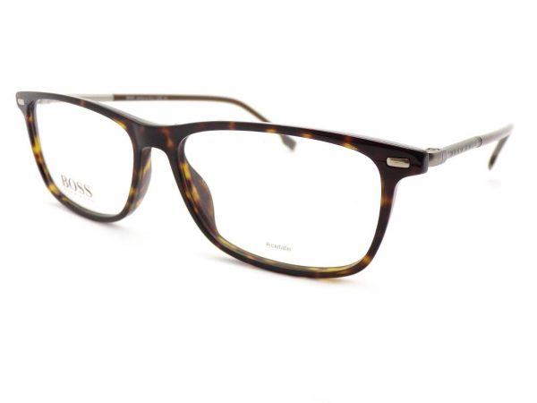 Hugo Boss Reading Glasses Brown Havana with Matte Silver 1229 086