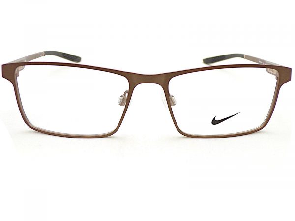 Nike Reading Glasses Satin Walnut Brown with Black Tips 8047 210 - Image 3