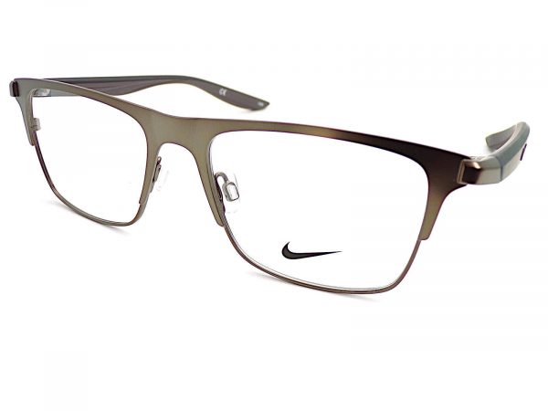 Nike Reading Glasses Satin Brown Pewter with Dark Brown Tips 8150 050