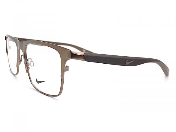 Nike Reading Glasses Satin Brown Pewter with Dark Brown Tips 8150 050 - Image 2