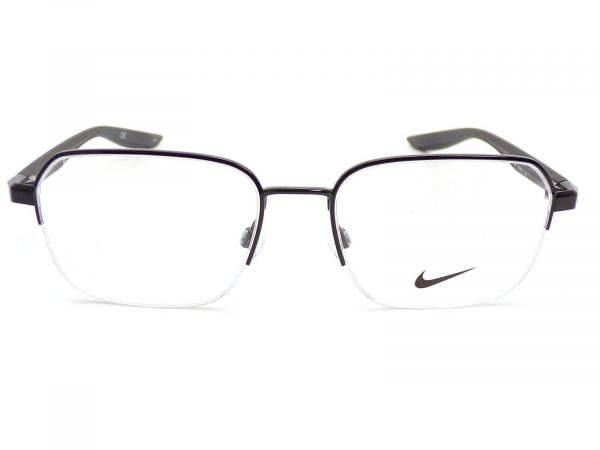 Nike Reading Glasses Semi Rimless Shiny Black with Grey 8152 001 - Image 3
