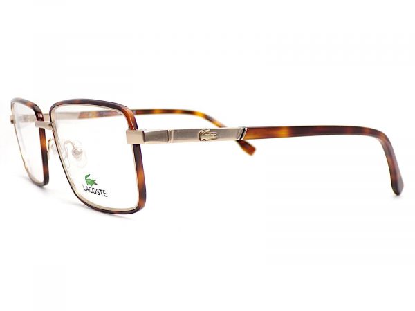 Lacoste Reading Glasses Matte Gold with Brown Tortoise L2278 710 - Image 2