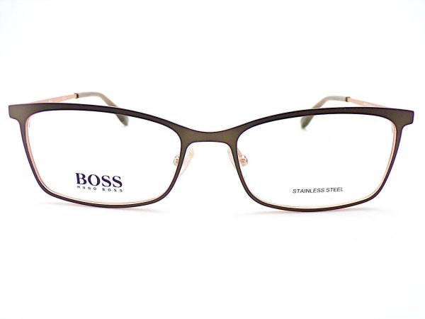 Hugo Boss Reading Glasses Khaki Olive with Rose Gold 1112 EEM - Image 3