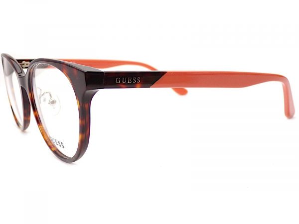 Guess Reading Glasses Dark Brown Orange 54mm GU2806 052 - Image 2