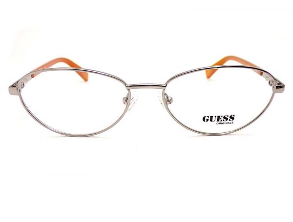 Guess Reading Glasses Shiny Ruthenium Amber 55mm GU8238 008 - Image 3
