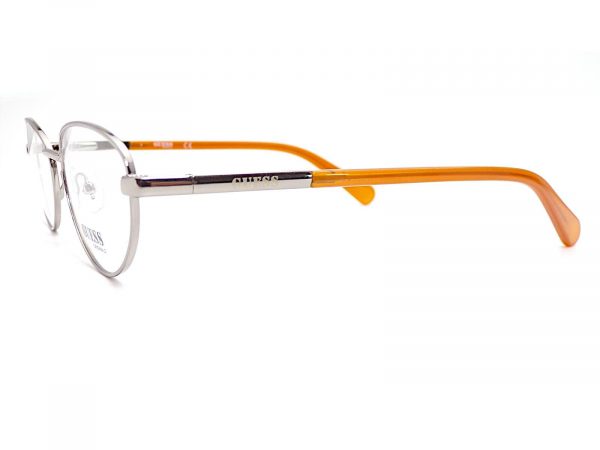 Guess Reading Glasses Shiny Ruthenium Amber 55mm GU8238 008 - Image 2