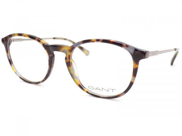 Gant Reading Glasses Amber Brown with Silver Chrome 52mm GA3259 055
