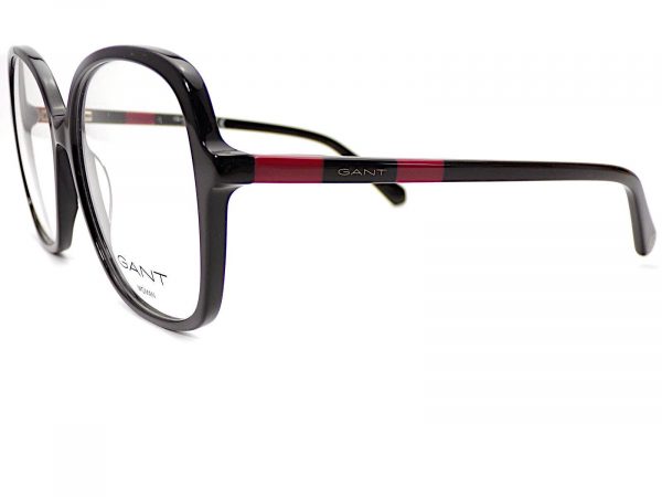 Gant Reading Glasses Oversized Shiny Black with Red 59mm GA4134 001 - Image 2