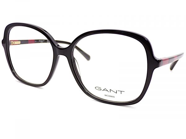 Gant Reading Glasses Oversized Shiny Black with Red 59mm GA4134 001