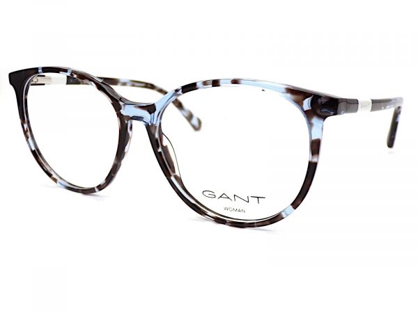 Gant Reading Glasses Round Larger Fit Crystal Blue Havana 55mm GA4132 055