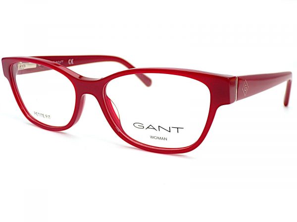 Gant Petite Fit Reading Glasses Shiny Red with Gold Women's 50mm GA4130 066