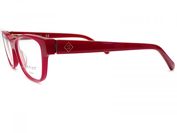 Gant Petite Fit Reading Glasses Shiny Red with Gold Women's 50mm GA4130 066 - Image 2