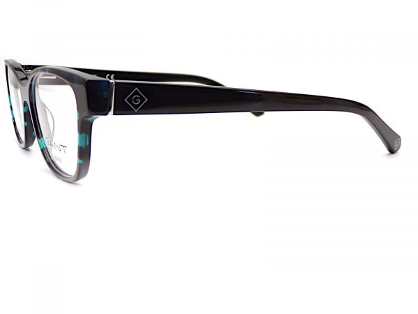 Gant Petite Fit Reading Glasses Black with Aqua Blue 50mm Readers GA4130 055 - Image 2