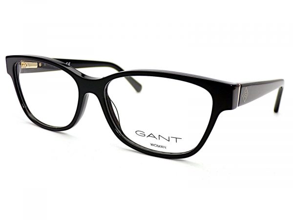 Gant Reading Glasses Shiny Black with Gold 54mm GA4130 001