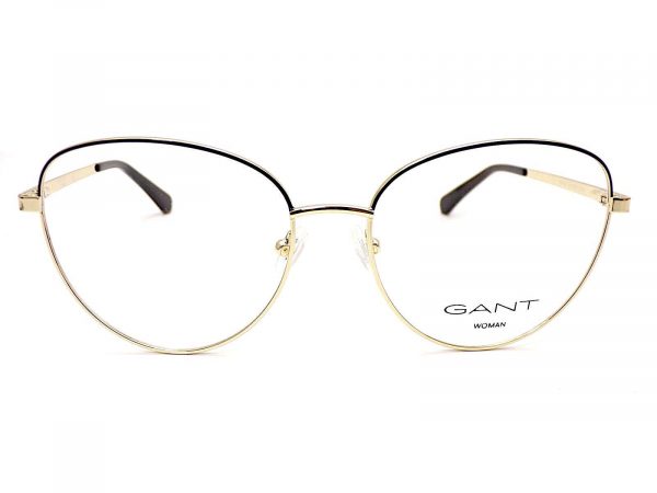 Gant Reading Glasses Shiny Gold with Black 56mm GA4127 005 - Image 3