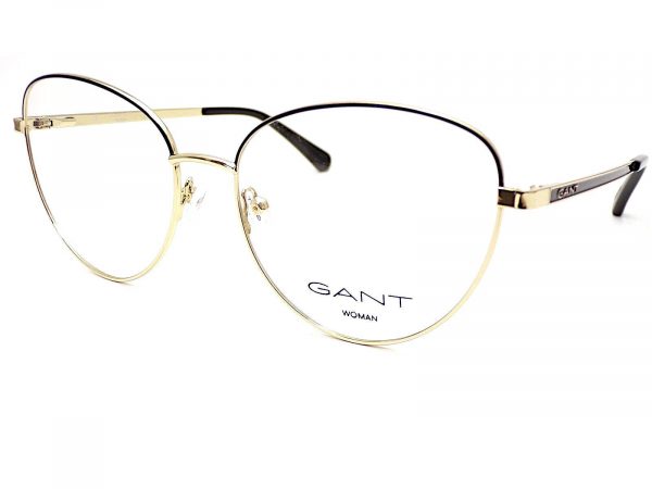 Gant Reading Glasses Shiny Gold with Black 56mm GA4127 005