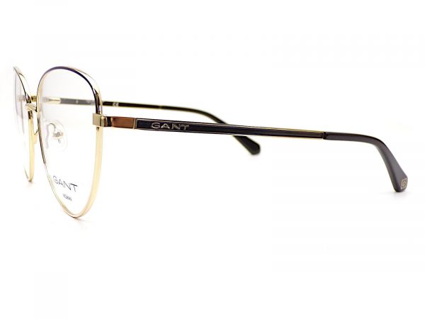 Gant Reading Glasses Shiny Gold with Black 56mm GA4127 005 - Image 2