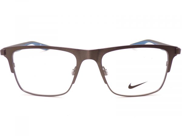 Nike Reading Glasses Brushed Gunmetal with Blue 52mm 8150 070 - Image 3