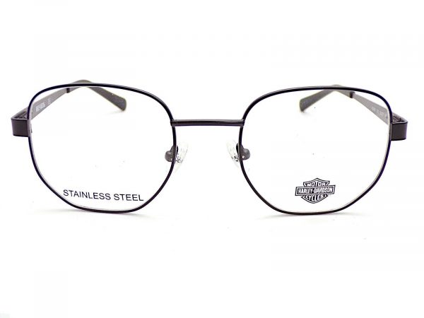 Harley Davidson Reading Glasses Satin Black with Silver 50mm HD0881 002 - Image 3