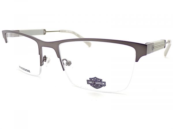 Harley Davidson Reading Glasses Brown with Grey Semi Rimless HD9013 009