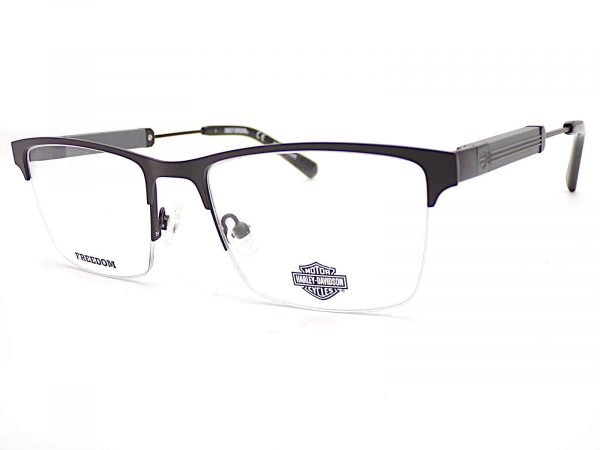 Harley Davidson Reading Glasses Matte Black Semi Rimless HD9013 002