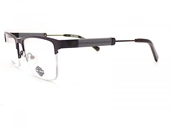Harley Davidson Reading Glasses Matte Black Semi Rimless HD9013 002 - Image 2