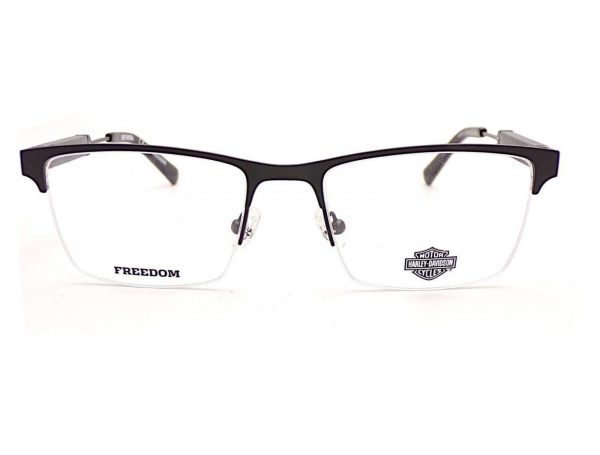 Harley Davidson Reading Glasses Matte Black Semi Rimless HD9013 002 - Image 3