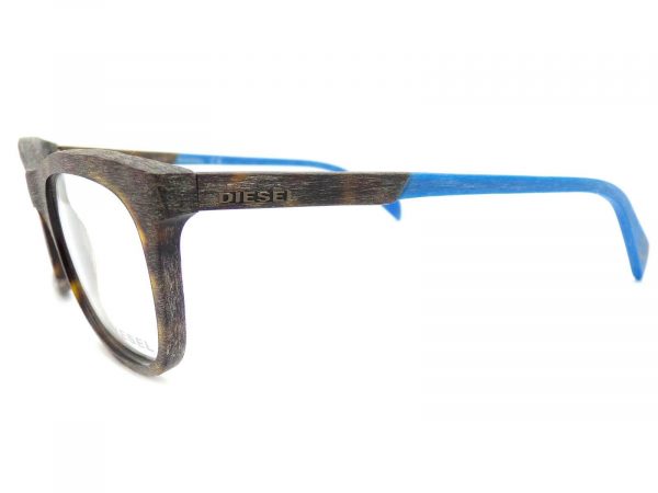 Diesel Reading Glasses  Brown with Blue Woodgrain 53mm DL5134 056 - Image 2