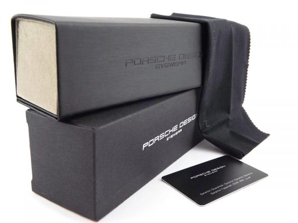 Porsche Design Reading Glasses Dark Matte Brown with Gold 52mm P8298 D - Image 4