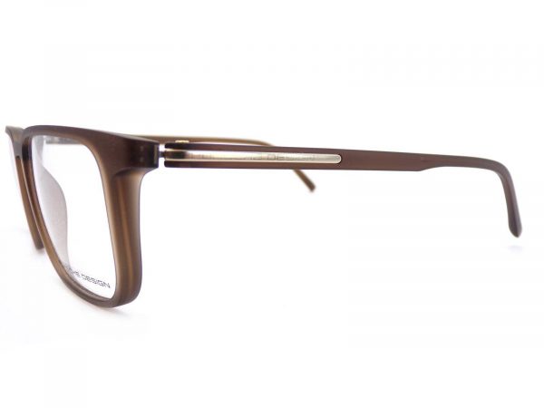 Porsche Design Reading Glasses Dark Matte Brown with Gold 52mm P8298 D - Image 2