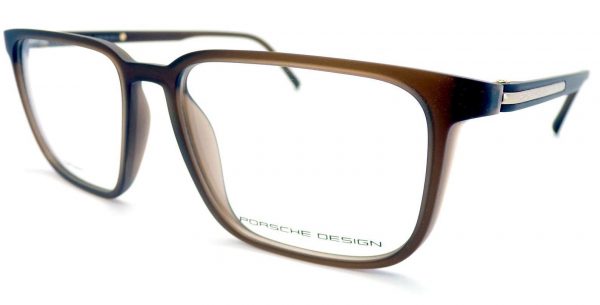 Porsche Design Reading Glasses Dark Matte Brown with Gold 52mm P8298 D