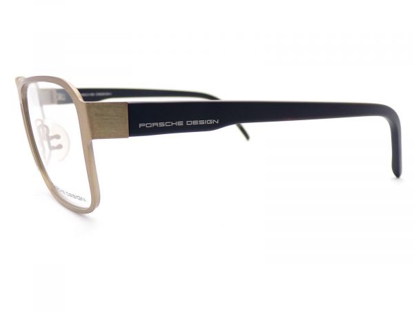 Porsche Design Reading Glasses Matte Gold with Black 56mm P8290 D - Image 2