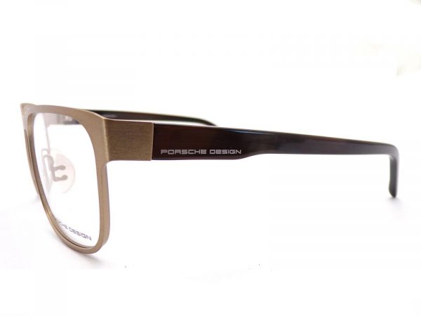 Porsche Design Reading Glasses Satin Gold with Shiny Brown 55mm P8291 D - Image 2