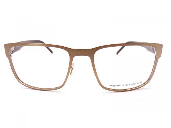 Porsche Design Reading Glasses Satin Gold with Shiny Brown 55mm P8291 D - Image 3